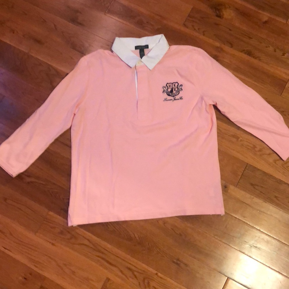 Lauren Jeans Co LRL pink button down shirt